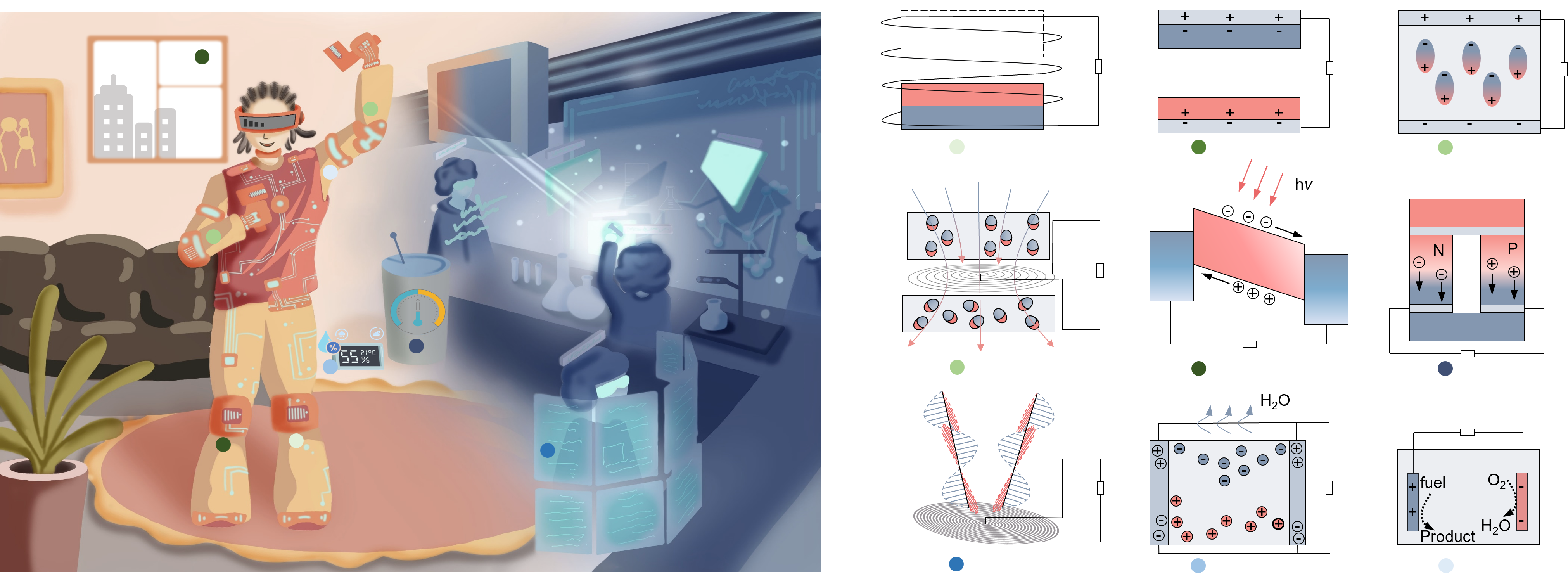 Self-powered sensing technologies for human Metaverse interfacing